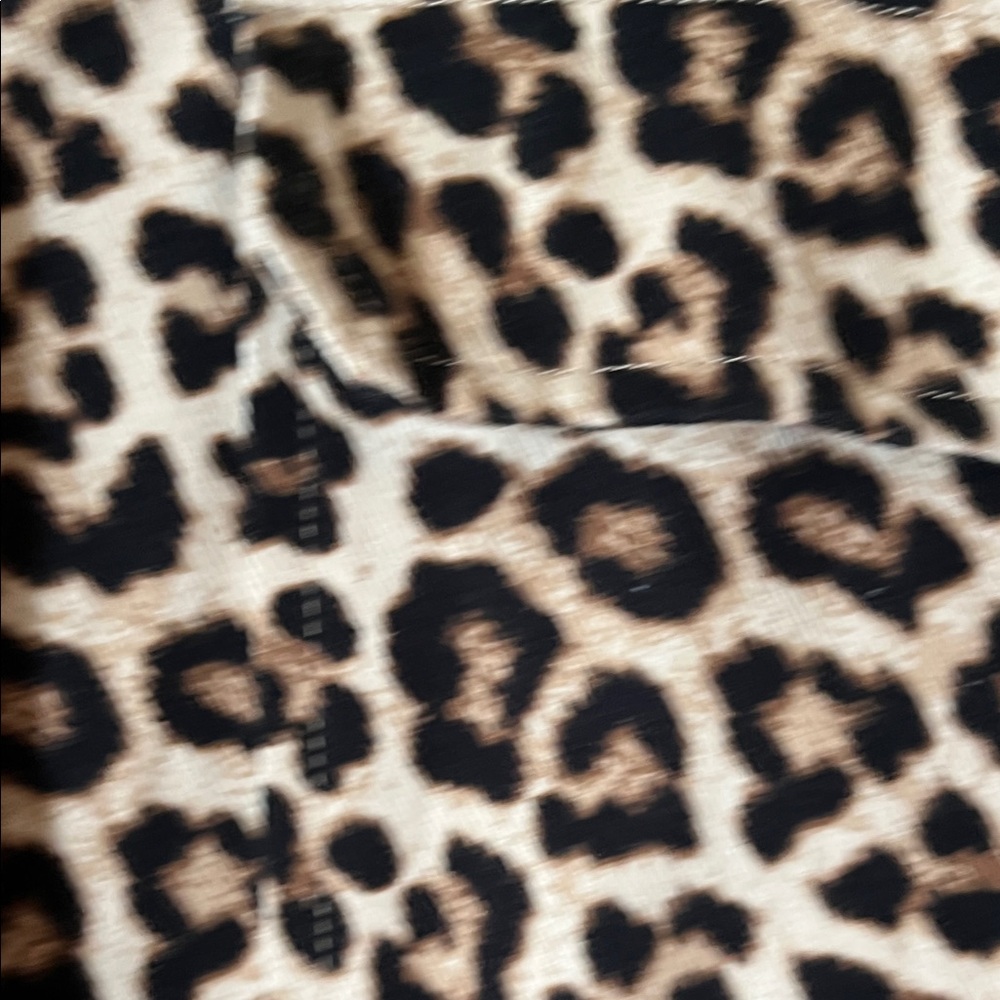 H & M Cotton Twill Animal Print Shacket Jacket Medium - Picture 4 of 12